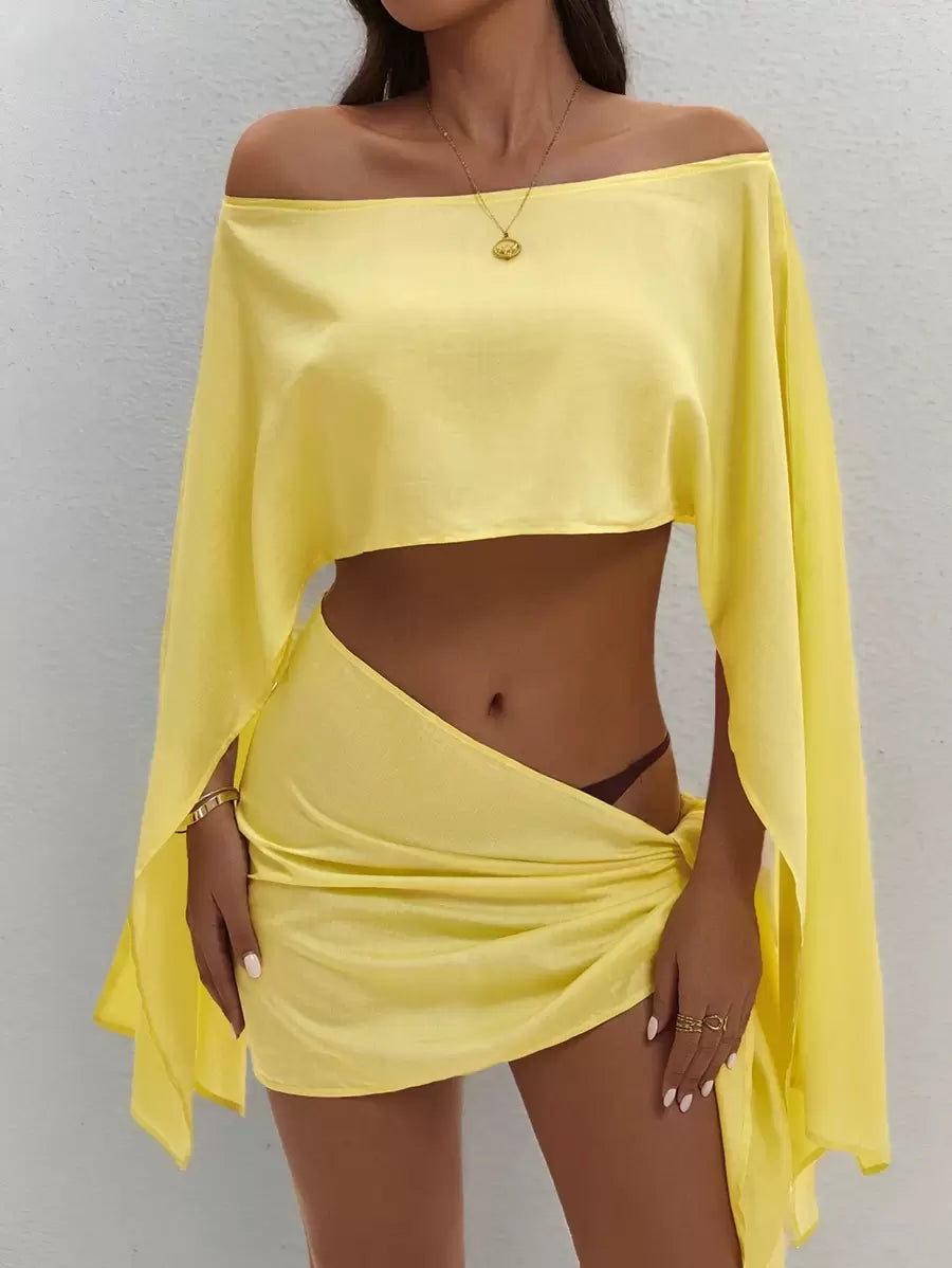 Beach - Conjunto de top y pareo