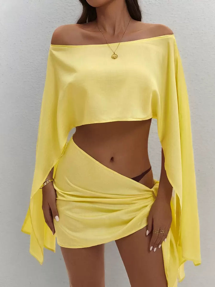 Beach - Conjunto de top y pareo