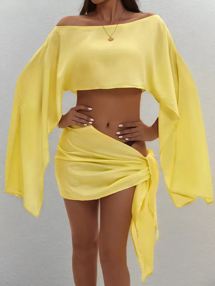 Beach - Conjunto de top y pareo